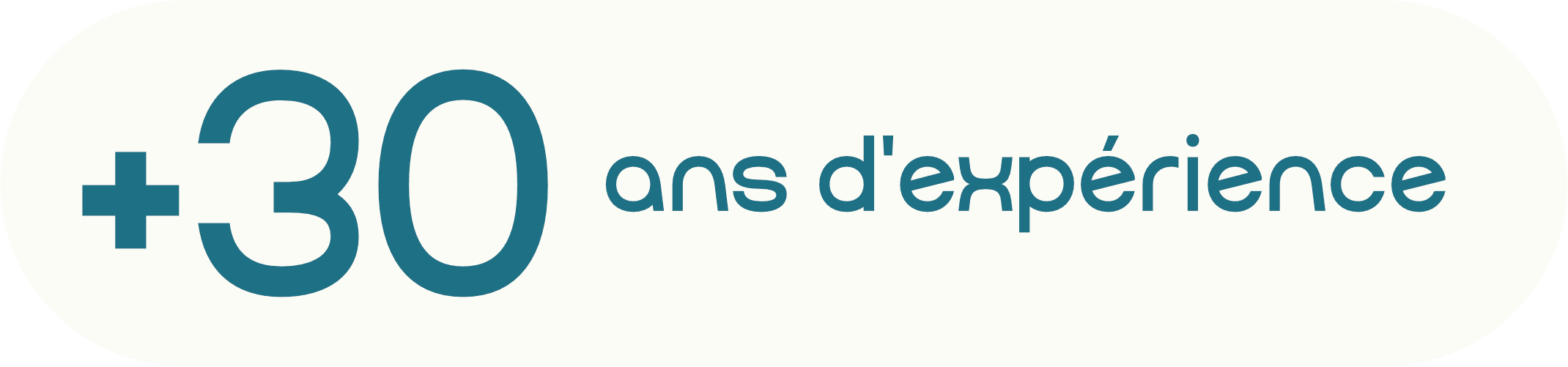 30 ans d'expérience