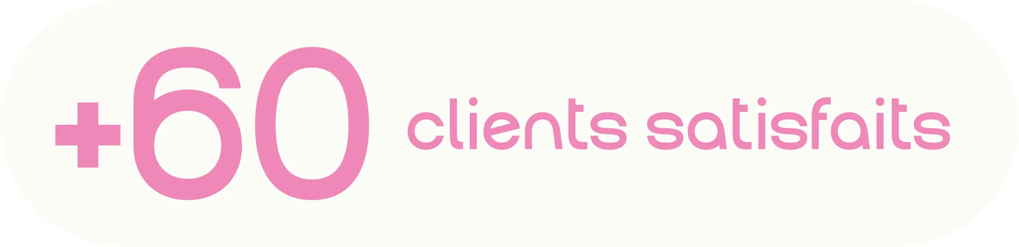 60 clients satisfaits